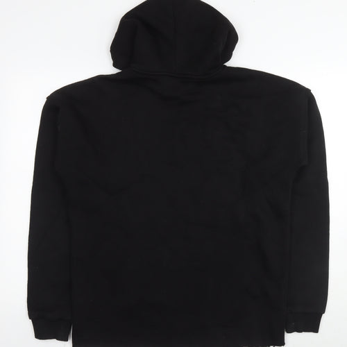 Boohoo Mens Black Cotton Pullover Hoodie Size M - Weightlifting Man Official