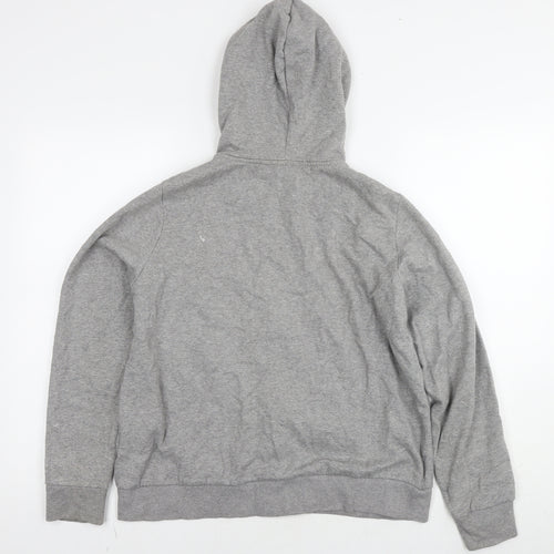 Divided by H&M Womens Grey Cotton Full Zip Hoodie Size L Zip