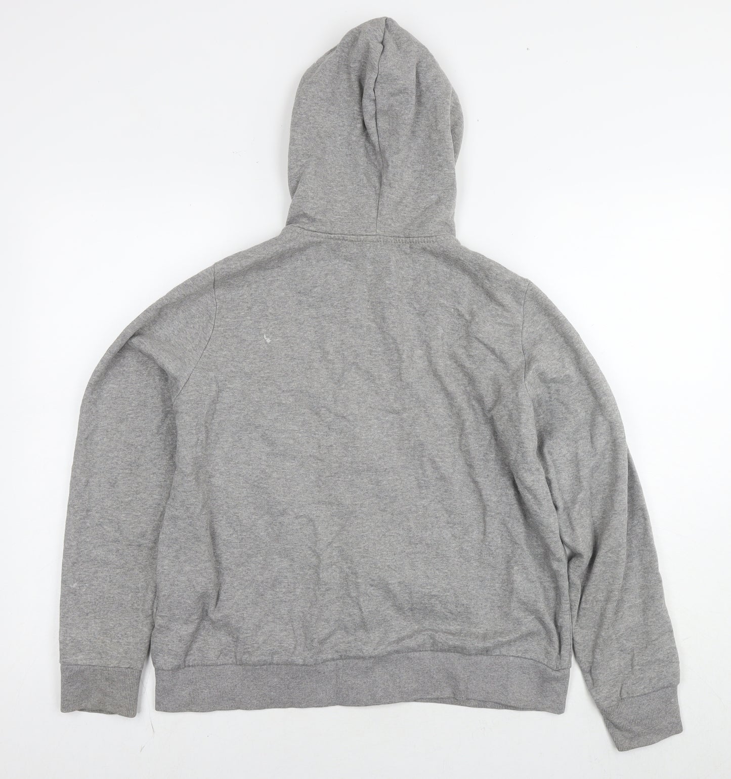 Divided by H&M Womens Grey Cotton Full Zip Hoodie Size L Zip
