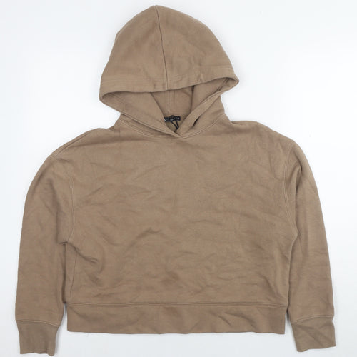 Zara Womens Brown Cotton Pullover Sweatshirt Size S Pullover
