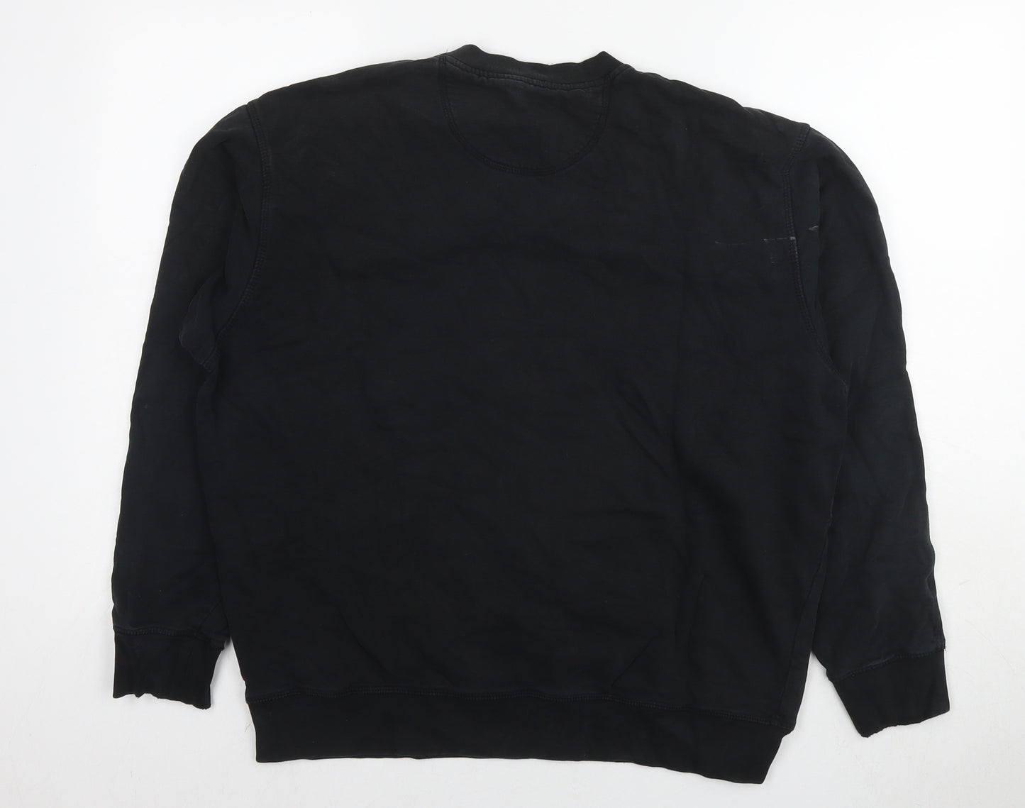 Blue Harbour Mens Black Cotton Pullover Sweatshirt Size L