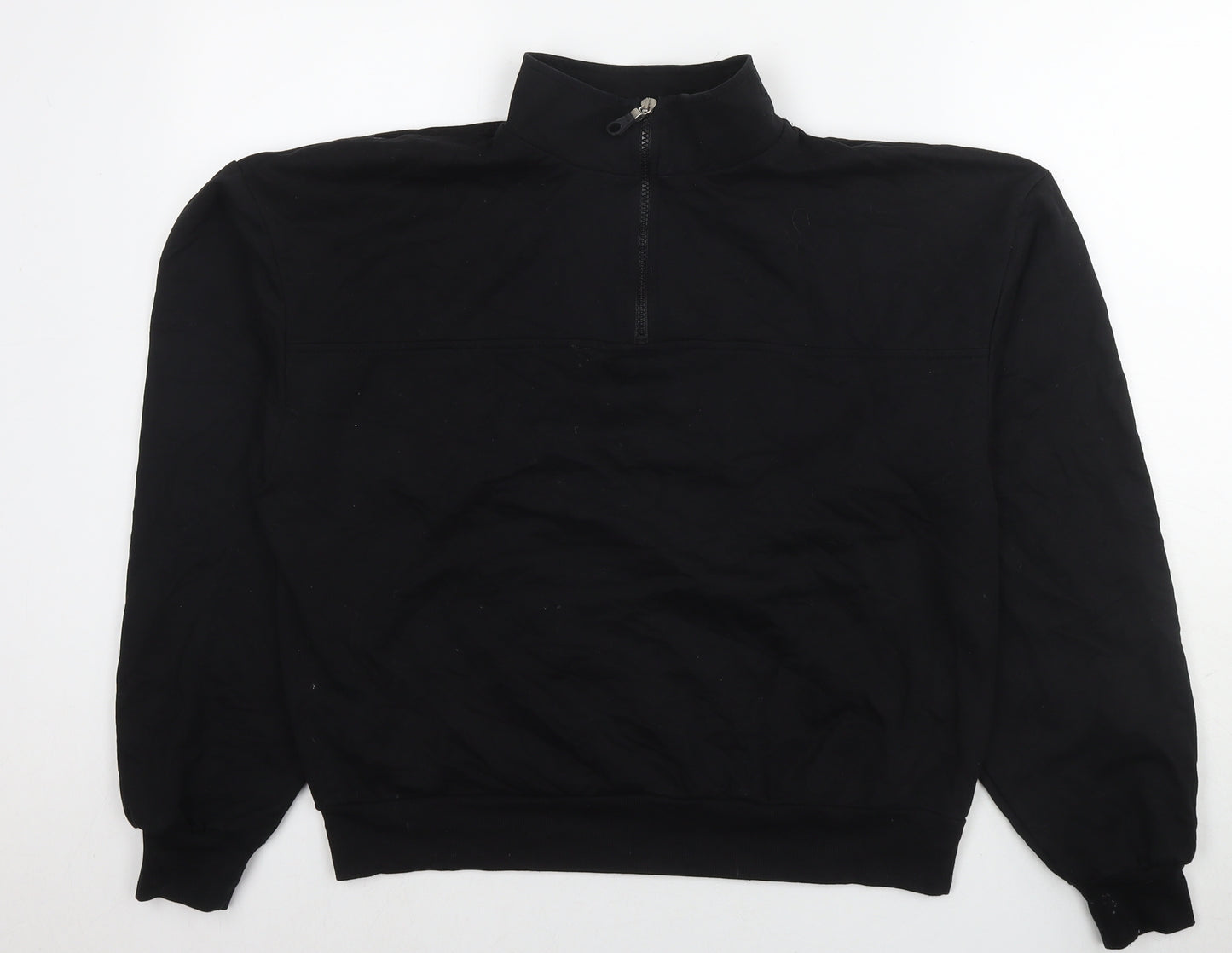 ASOS Womens Black Cotton Pullover Sweatshirt Size 10 Pullover