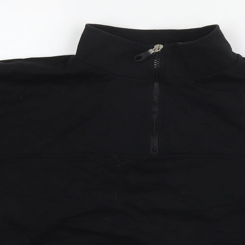ASOS Womens Black Cotton Pullover Sweatshirt Size 10 Pullover
