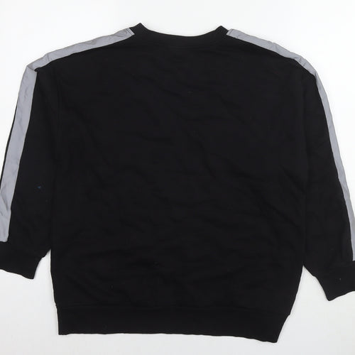 FOREVER 21 Womens Black Cotton Pullover Sweatshirt Size S Pullover - Reflective Radical Revolution
