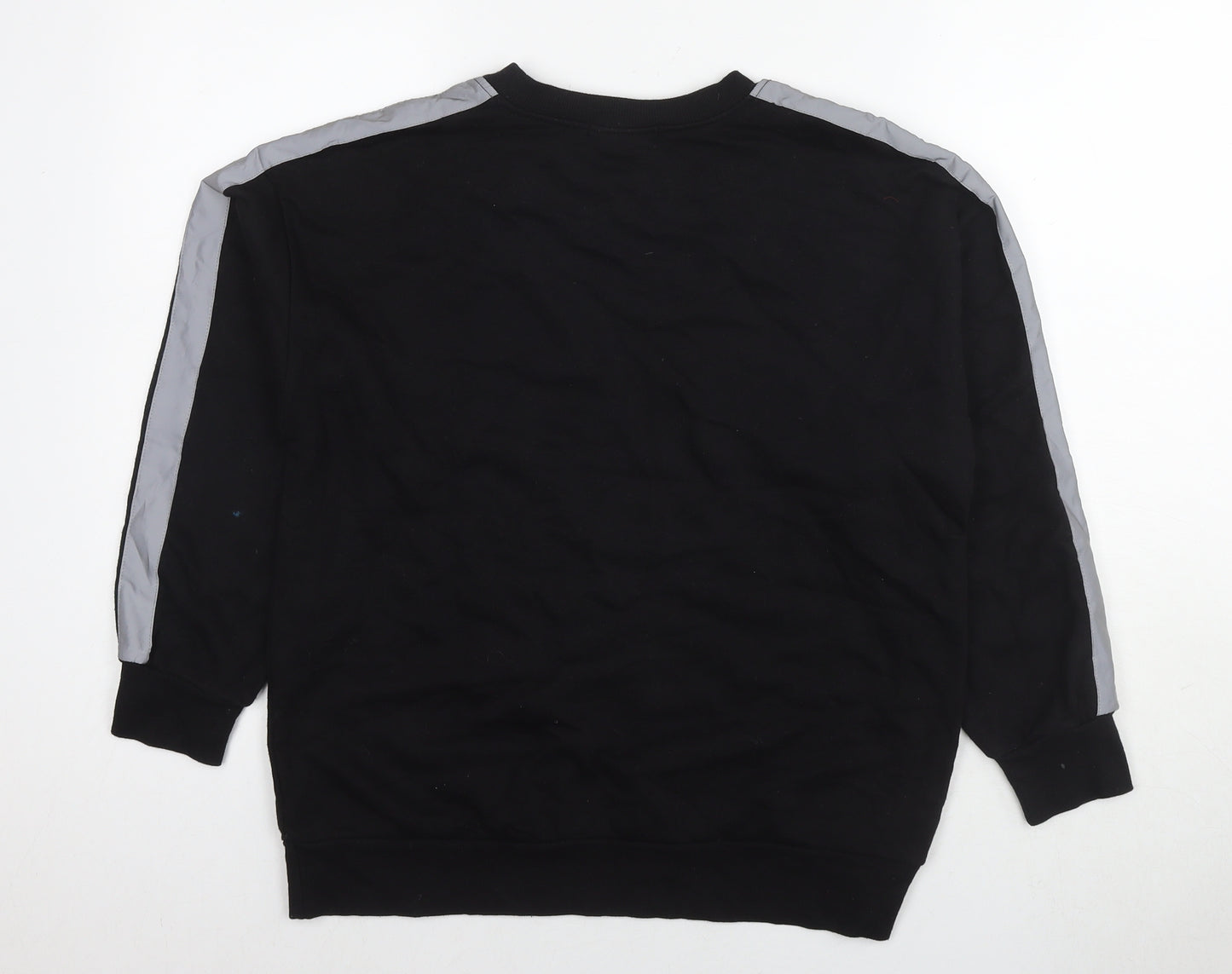 FOREVER 21 Womens Black Cotton Pullover Sweatshirt Size S Pullover - Reflective Radical Revolution