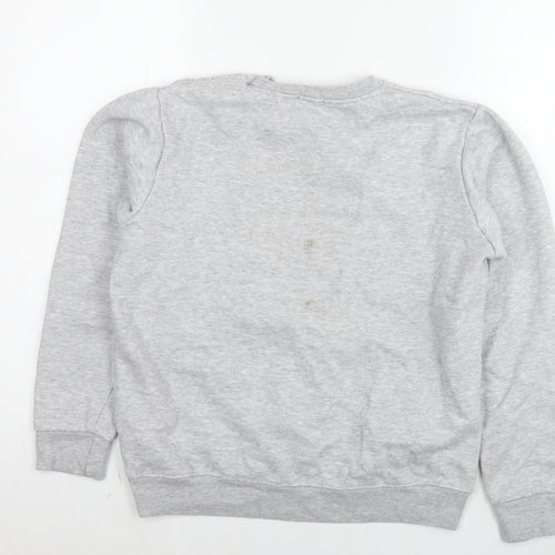 Boohoo Womens Grey Cotton Pullover Sweatshirt Size 6 Pullover - Woman