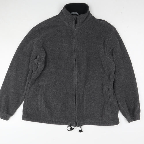Marks and Spencer Womens Grey Jacket Size 14 Zip
