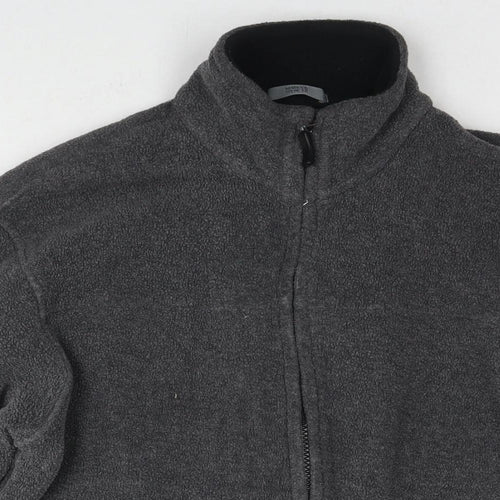 Marks and Spencer Womens Grey Jacket Size 14 Zip