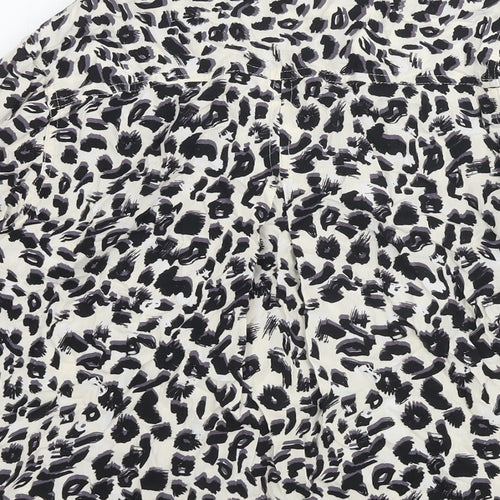 Velvet Heart Womens Multicoloured Animal Print Viscose Basic Button-Up Size S Collared - Leopard Print