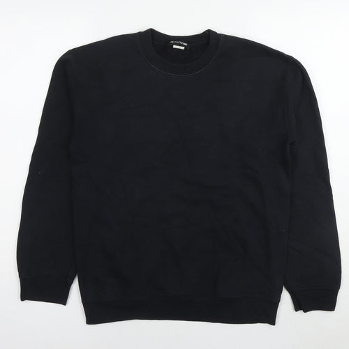 PRETTYLITTLETHING Womens Black Cotton Pullover Sweatshirt Size S Pullover