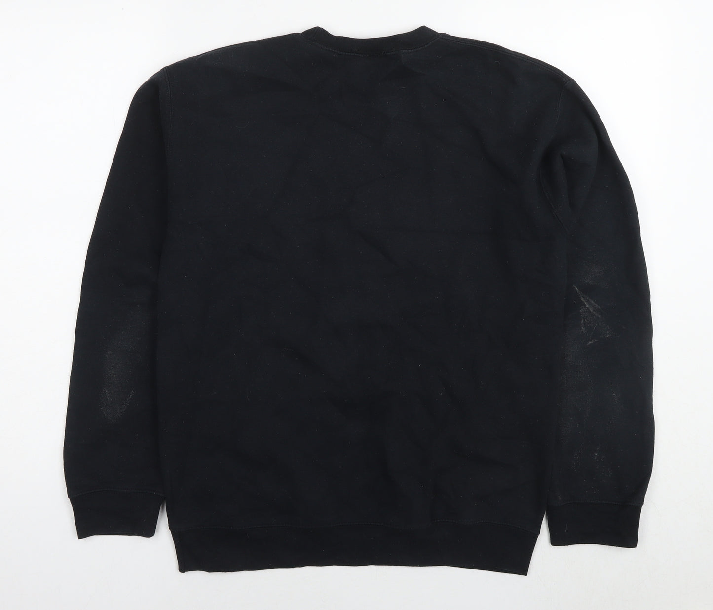 PRETTYLITTLETHING Womens Black Cotton Pullover Sweatshirt Size S Pullover