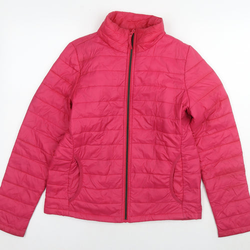 Jones Womens Pink Jacket Size 12 Zip