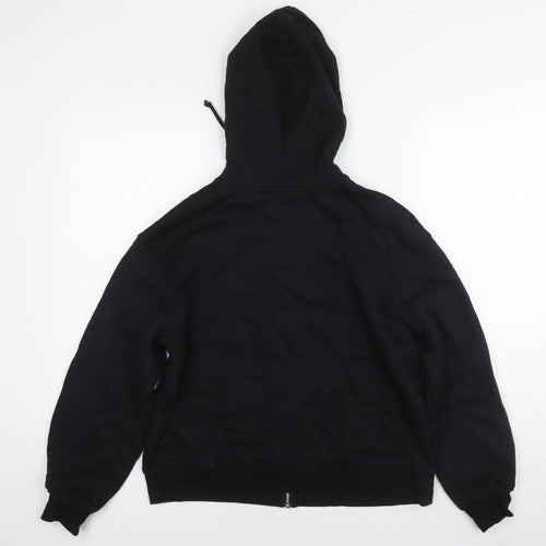 Divided by H&M Womens Black Cotton Full Zip Hoodie Size M Zip