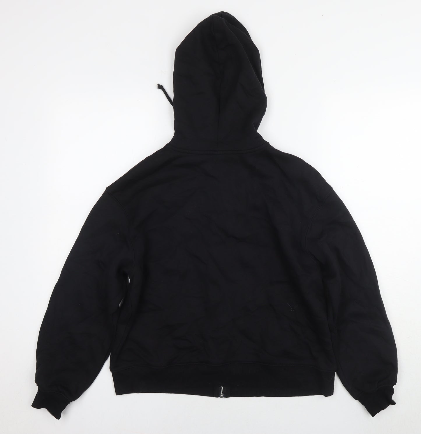 Divided by H&M Womens Black Cotton Full Zip Hoodie Size M Zip