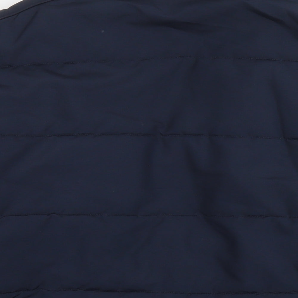 Marks and Spencer Mens Blue Puffer Jacket Jacket Size XL Zip