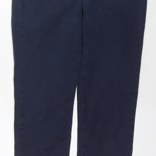 J Brand Womens Blue Cotton Trousers Size 27 L26 in Regular Zip
