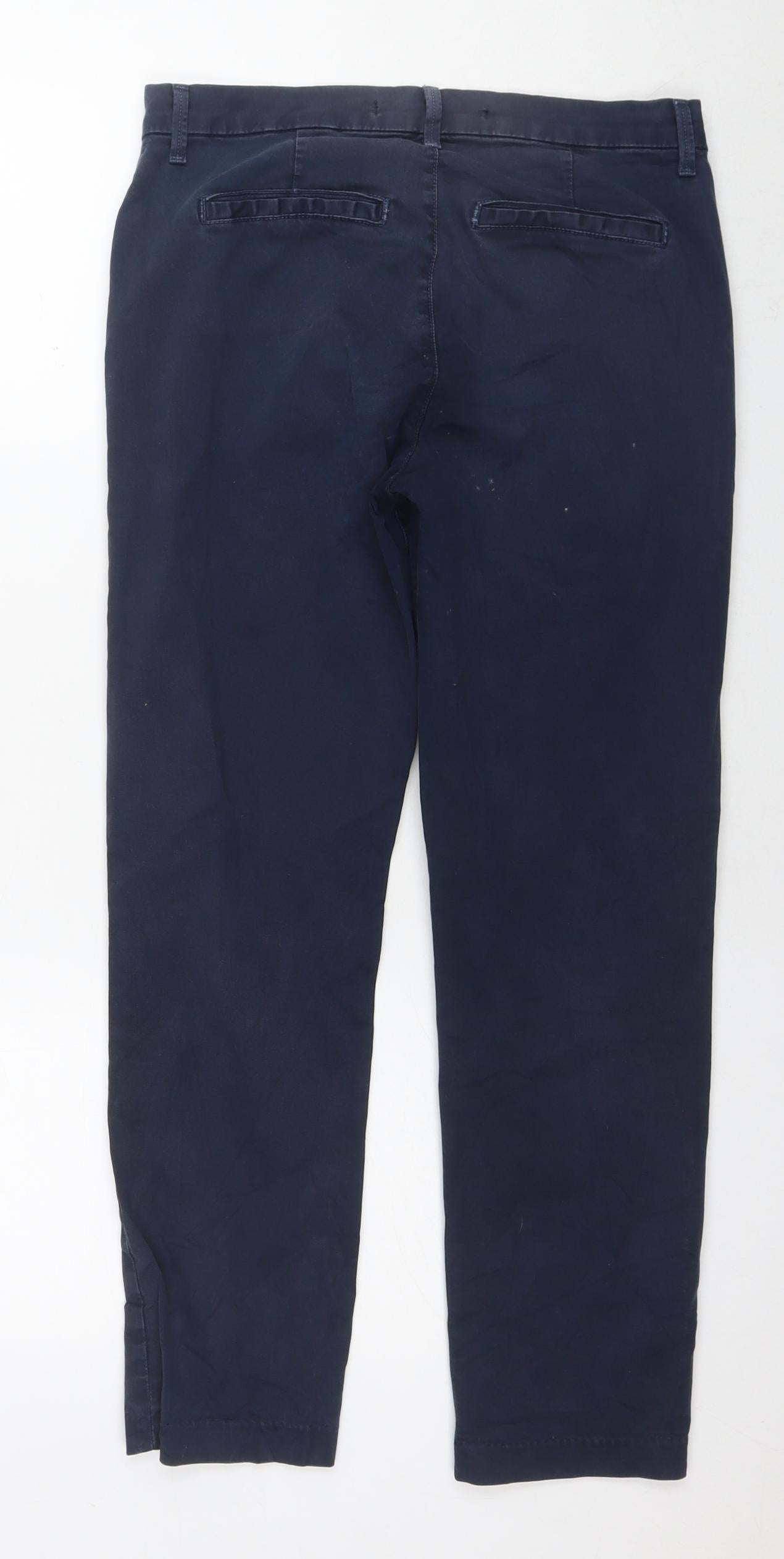 J Brand Womens Blue Cotton Trousers Size 27 L26 in Regular Zip