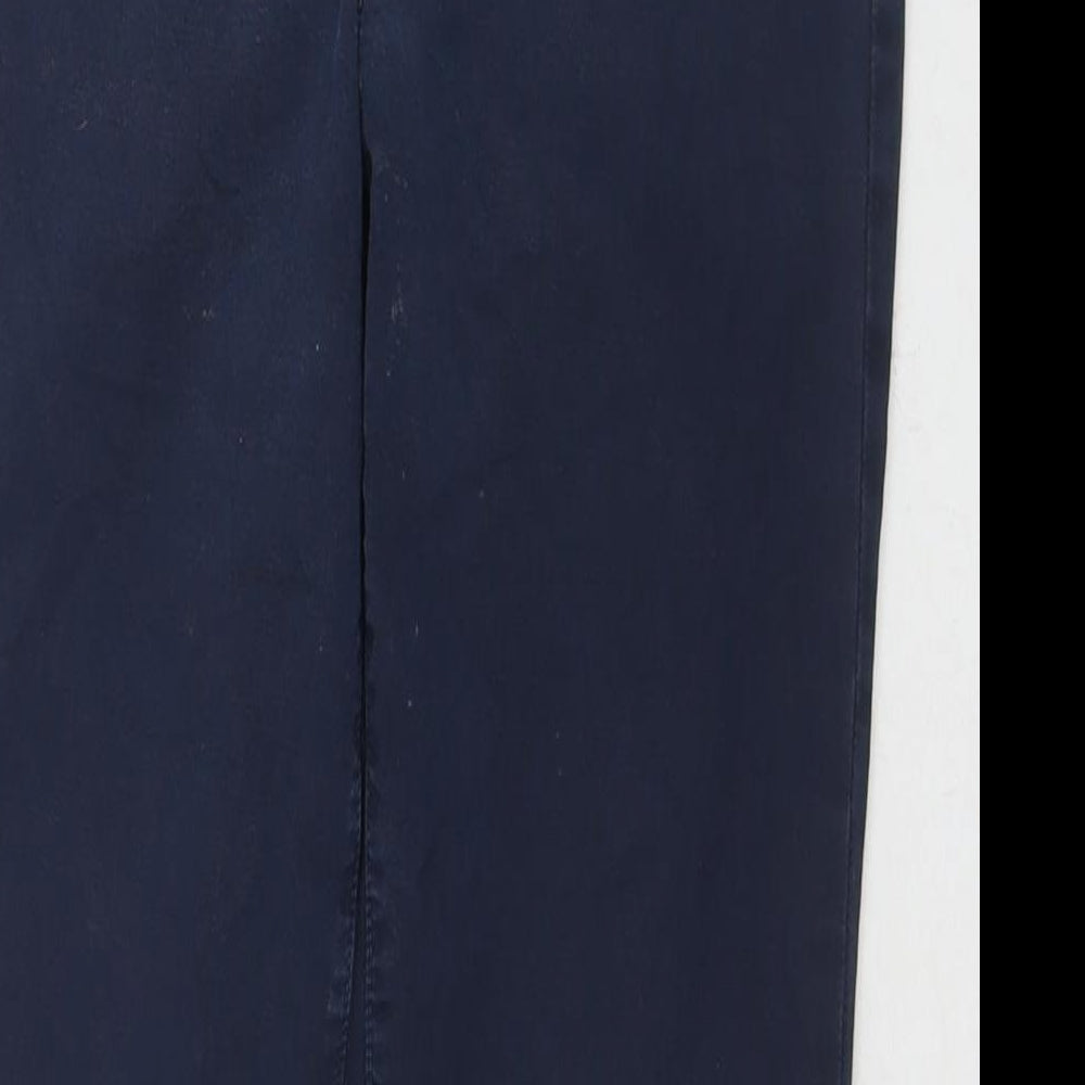 J Brand Womens Blue Cotton Trousers Size 27 L26 in Regular Zip