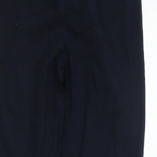 Jasmine & Juliana Womens Blue Nylon Trousers Size 12 L26 in Regular Zip