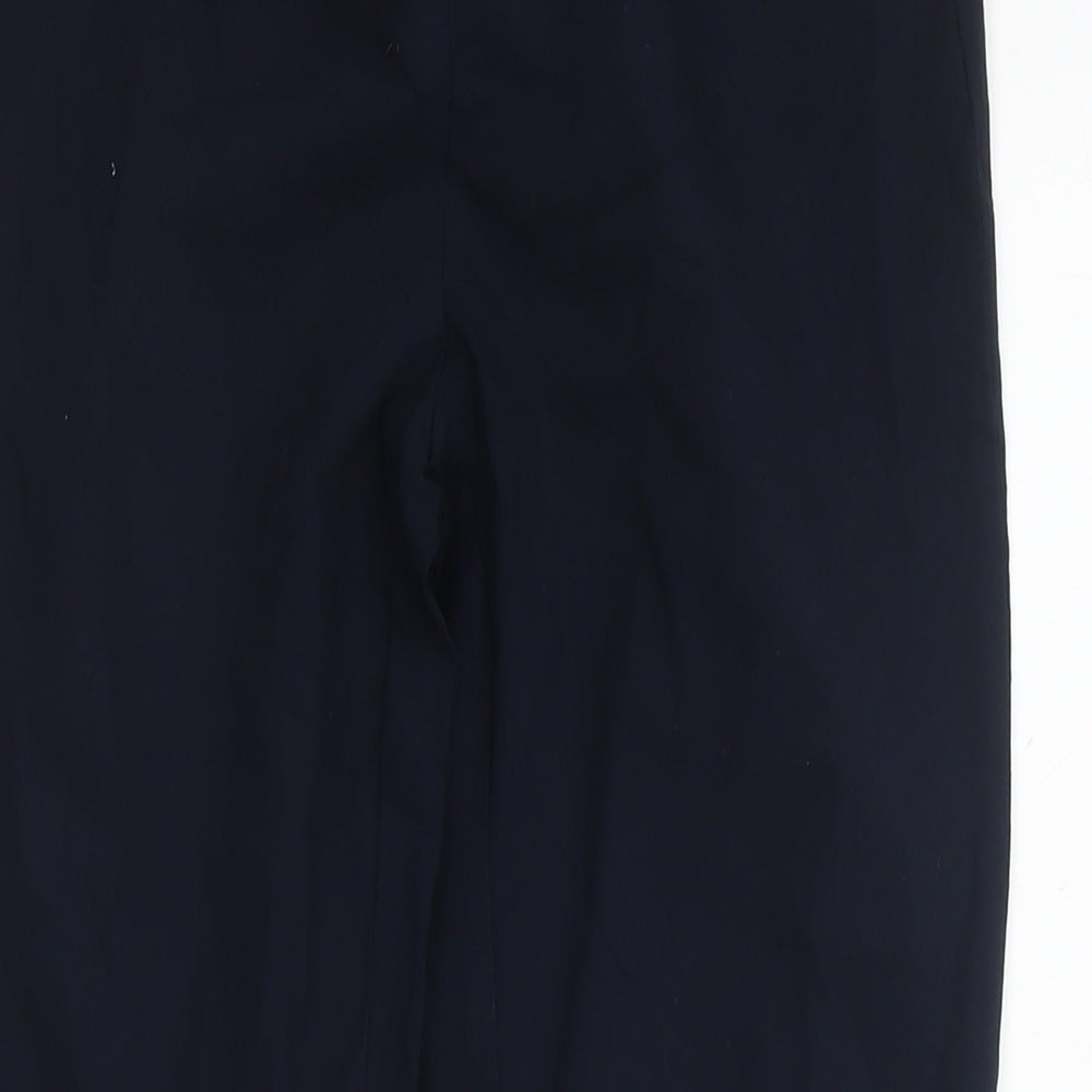 Jasmine & Juliana Womens Blue Nylon Trousers Size 12 L26 in Regular Zip