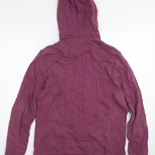 Topman Mens Purple Cotton Pullover Hoodie Size M