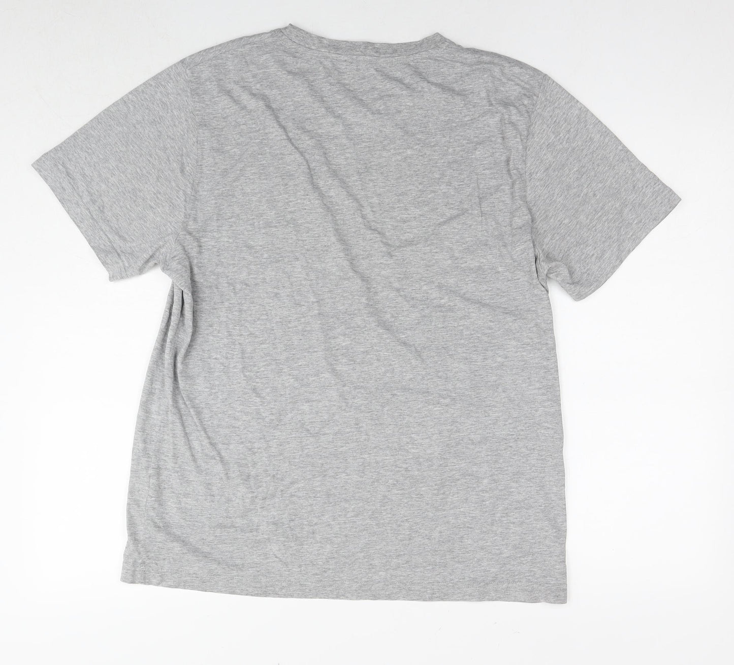 UrbanSpirit Mens Grey Cotton T-Shirt Size L Round Neck - South Bay