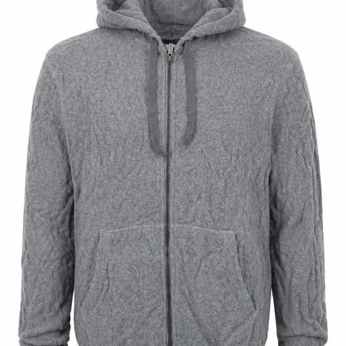 Marks and Spencer Mens Grey Cotton Full Zip Hoodie Size S