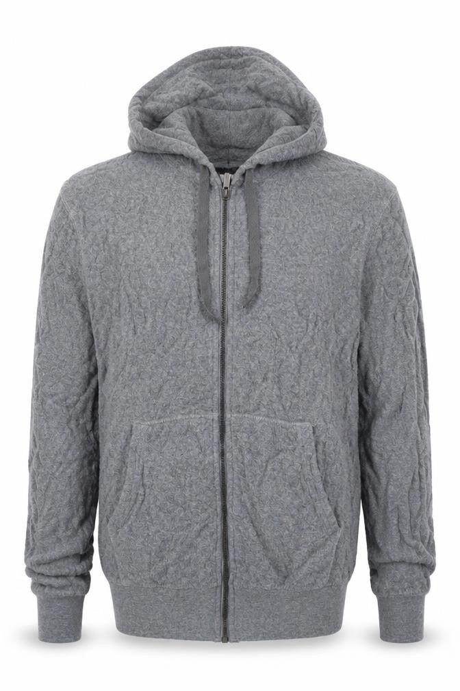 Marks and Spencer Mens Grey Cotton Full Zip Hoodie Size S