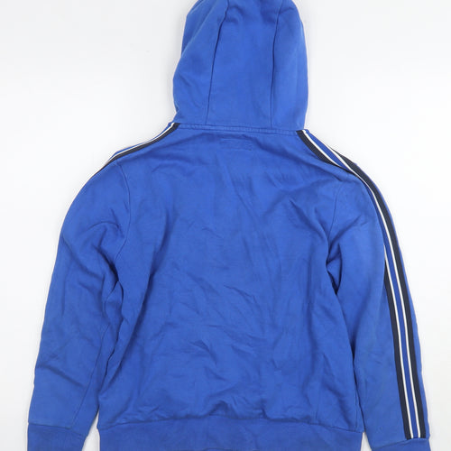 NEXT Boys Blue Cotton Full Zip Hoodie Size 8 Years Zip