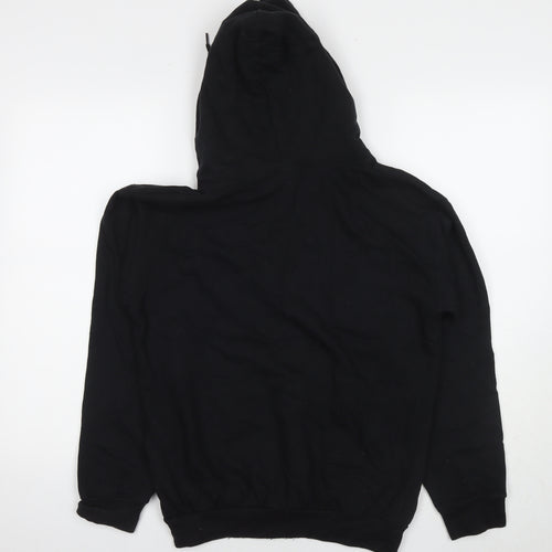 Boohoo Mens Black Cotton Pullover Hoodie Size S - Man