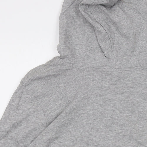 H&M Womens Grey Cotton Full Zip Hoodie Size M Zip
