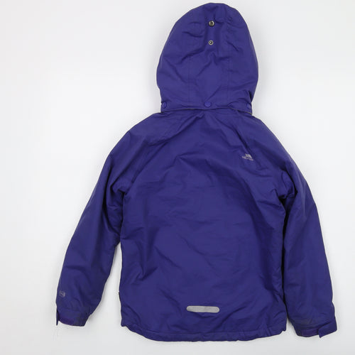 Trespass Boys Purple Jacket Size 7-8 Years Zip