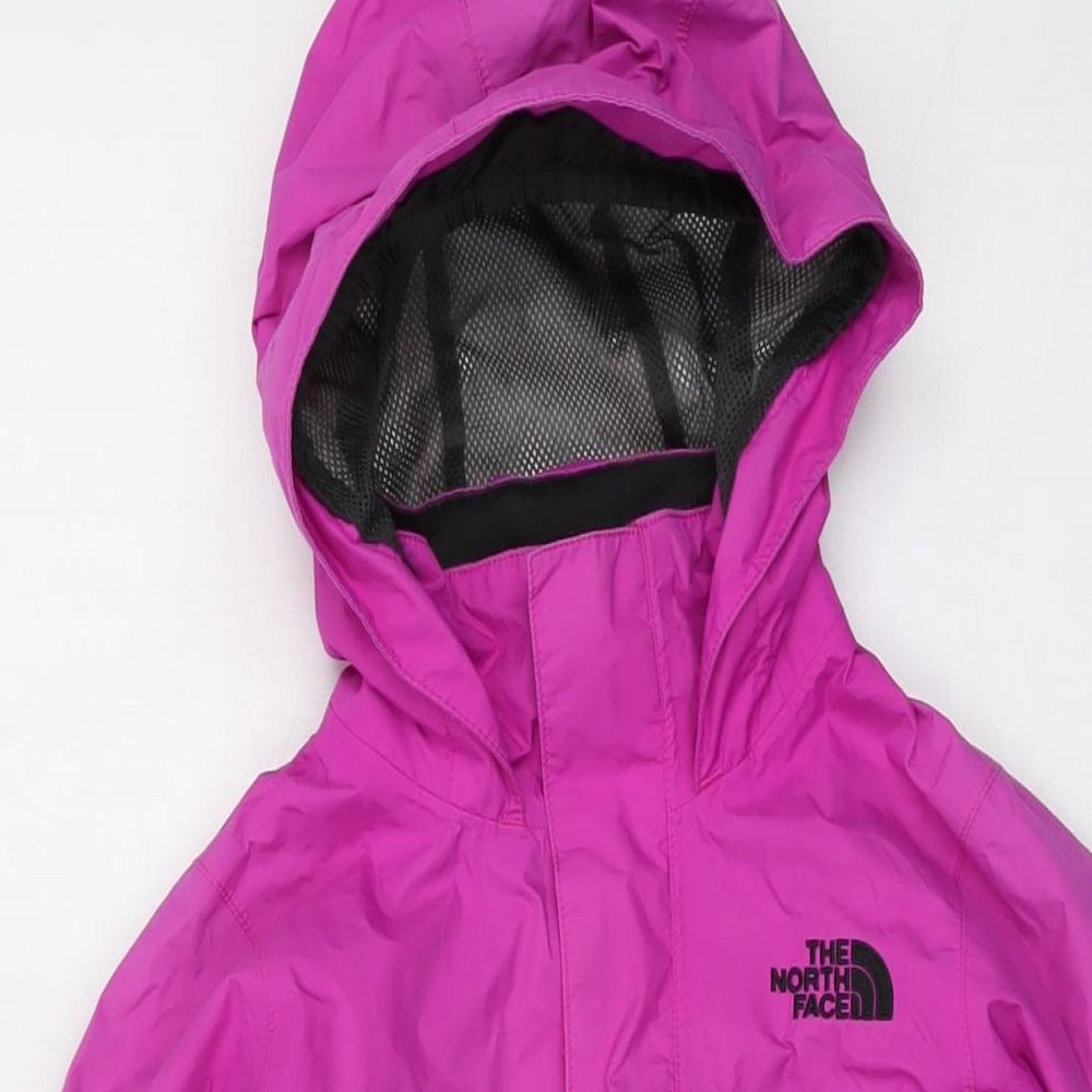 The North Face Girls Pink Jacket Size 7-8 Years Zip