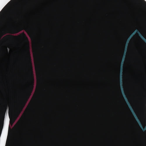 DECATHLON Womens Black Polyester Pullover Sweatshirt Size XS Zip