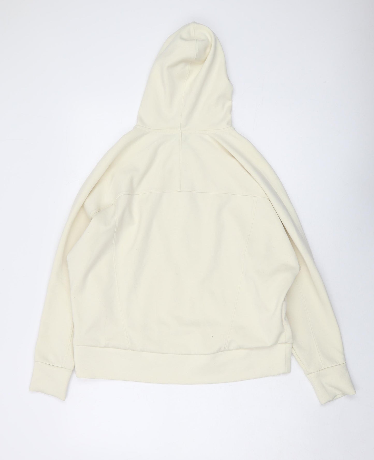Reiss Womens Ivory Polyester Pullover Hoodie Size M Zip