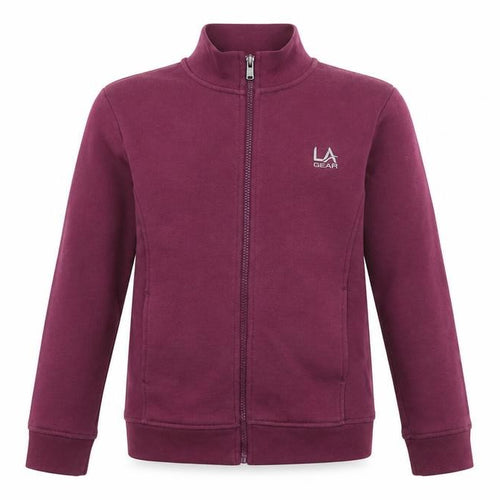 LA Gear Girls Purple Polyester Full Zip Sweatshirt Size 13 Years Zip