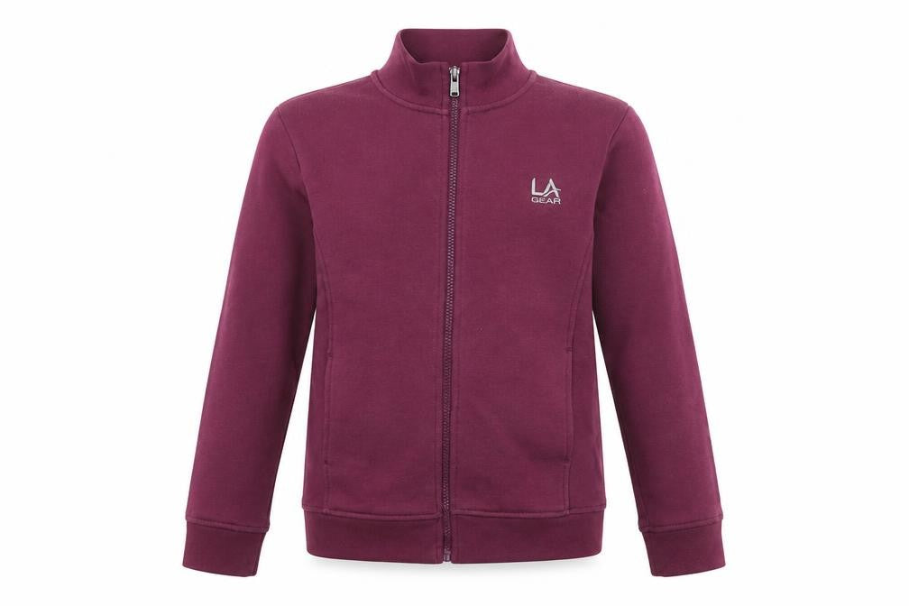 LA Gear Girls Purple Polyester Full Zip Sweatshirt Size 13 Years Zip