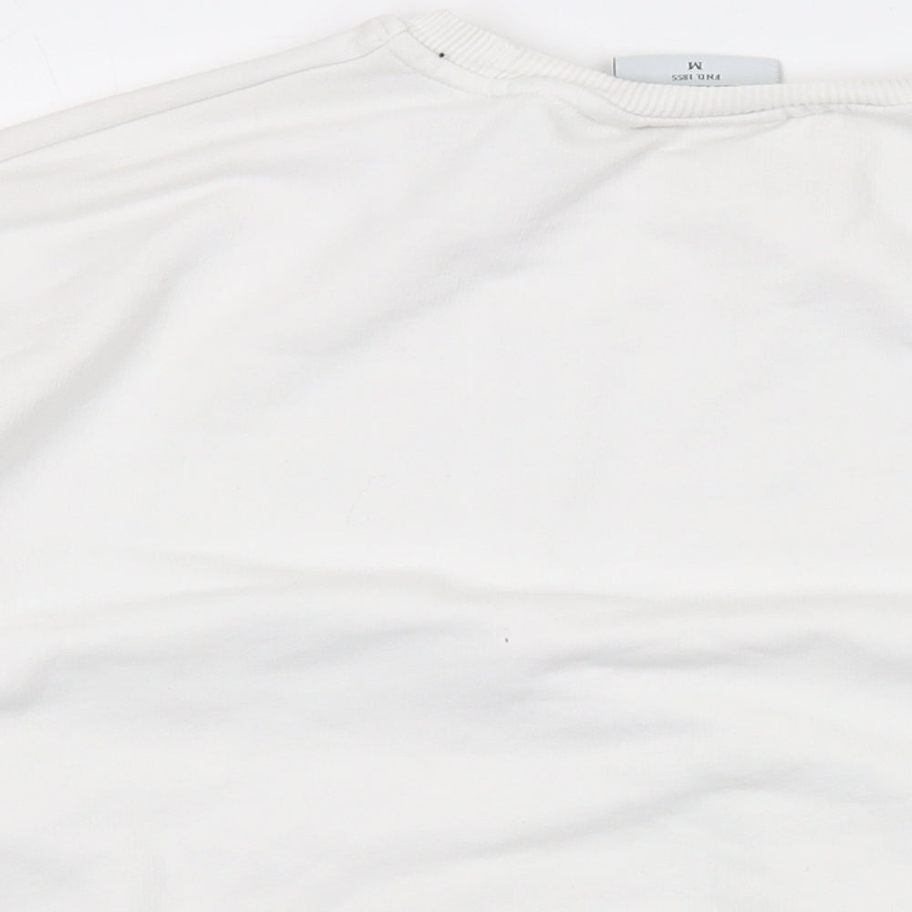 MSU Womens White Cotton Pullover Sweatshirt Size 12 Pullover