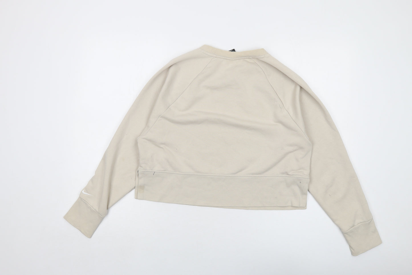 Nike Womens Beige Polyester Pullover Sweatshirt Size XS Pullover