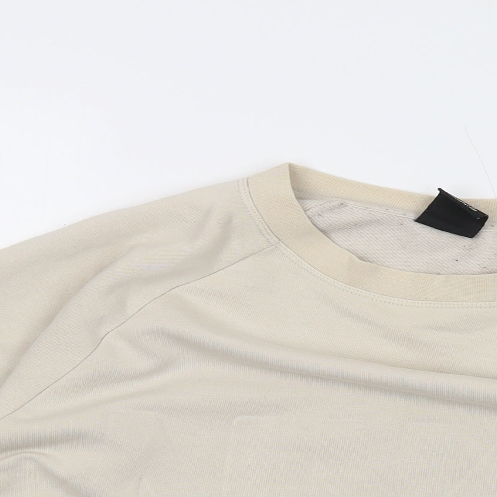 Nike Womens Beige Polyester Pullover Sweatshirt Size XS Pullover