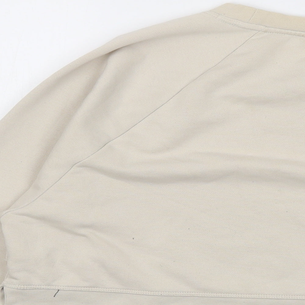 Nike Womens Beige Polyester Pullover Sweatshirt Size XS Pullover