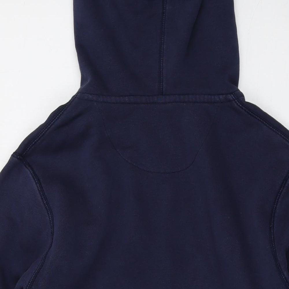 Nike Boys Blue Cotton Full Zip Hoodie Size 13-14 Years Zip