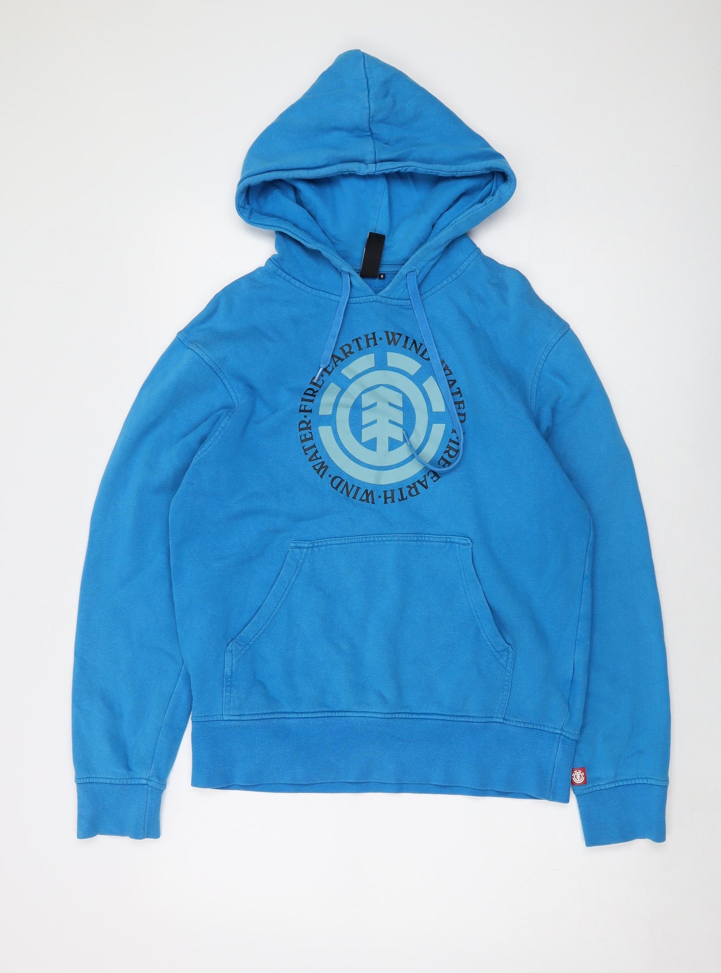 Element Mens Blue Cotton Pullover Hoodie Size S