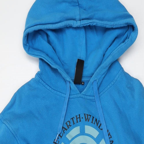 Element Mens Blue Cotton Pullover Hoodie Size S