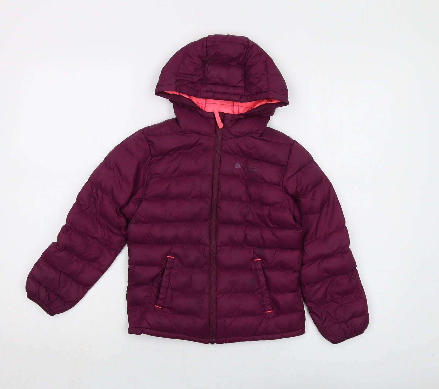 Mountain Warehouse Girls Purple Puffer Jacket Jacket Size 5-6 Years Zip