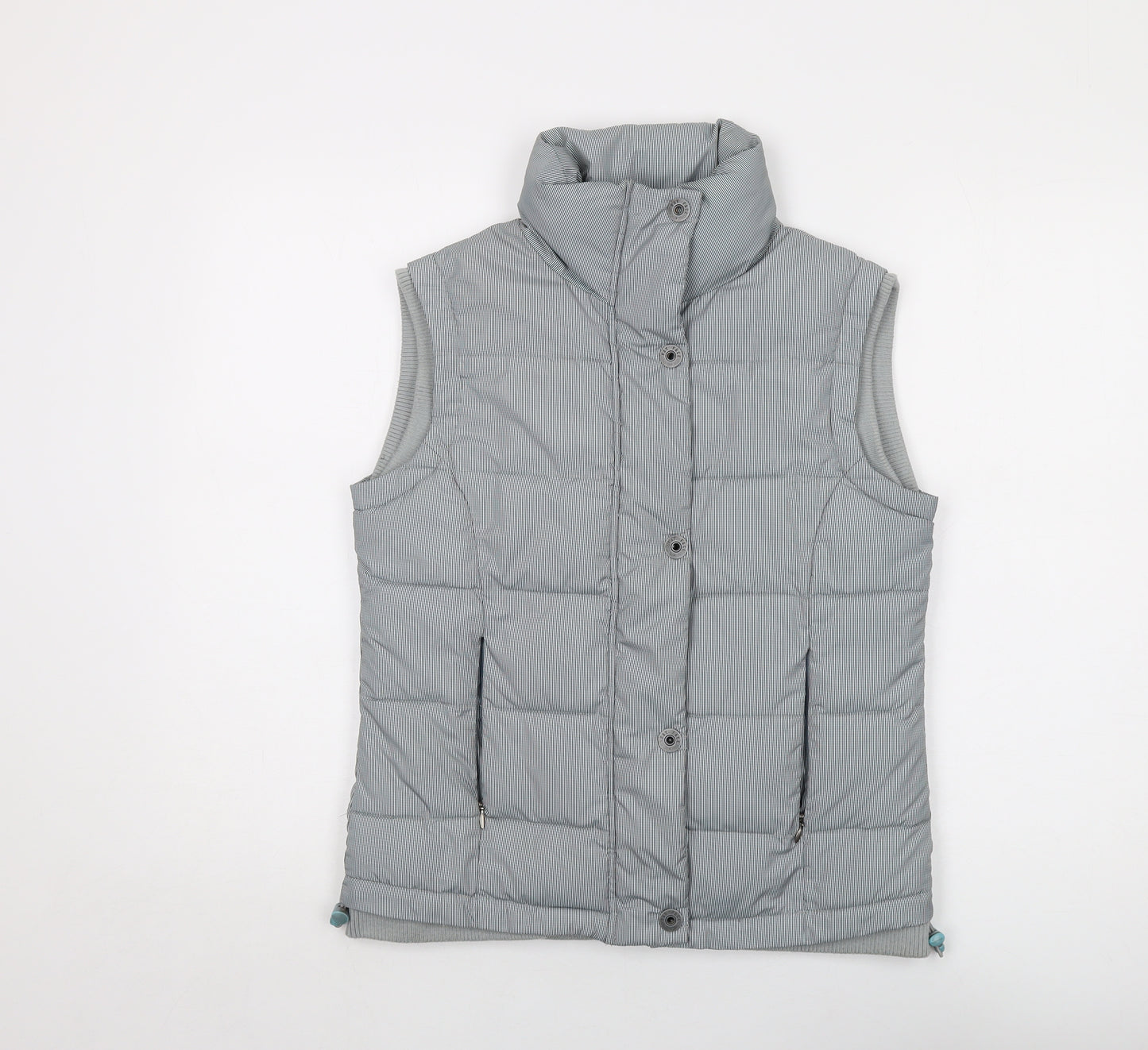 Fat Face Womens Grey Gilet Waistcoat Size 10 Zip