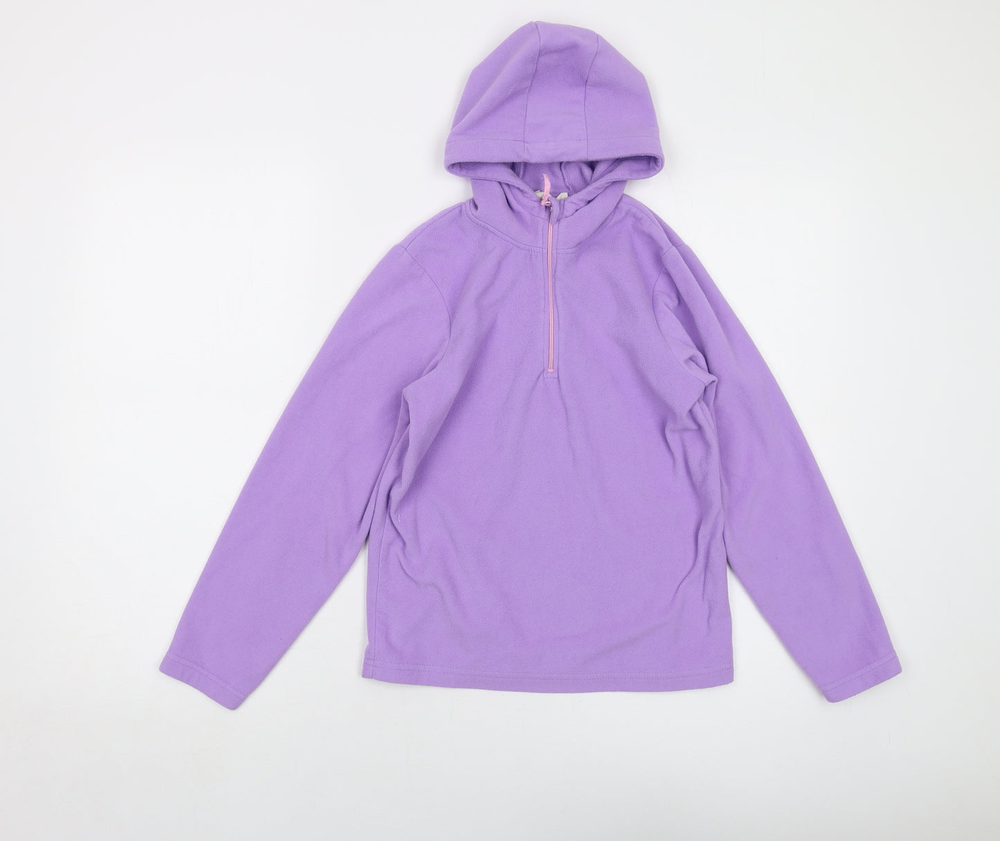 Mountain Warehouse Girls Purple Polyester Pullover Hoodie Size 11-12 Years Zip