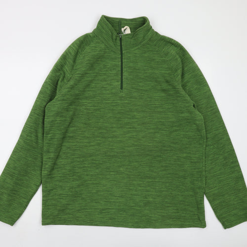 Mountain Warehouse Mens Green Polyester Pullover Sweatshirt Size L