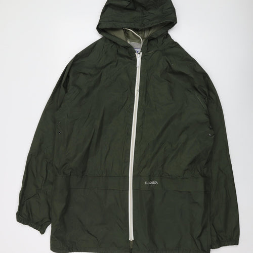 Regatta Mens Green Rain Coat Coat Size L Zip