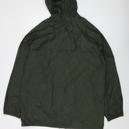 Regatta Mens Green Rain Coat Coat Size L Zip